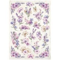 Stamperia - Lavender Collection - A4 Rice Paper - Flower Pattern