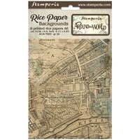 Stamperia - Around The World Collection - A6 Rice Paper - Backgrounds