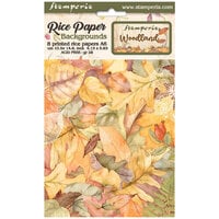 Stamperia - Woodland Collection - A6 Rice Paper - Backgrounds - 8 Pack