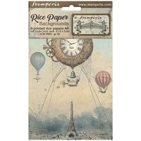 Stamperia - Voyages Fantastiques Collection - A6 Rice Paper - Backgrounds - 8 Pack