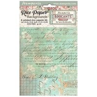 Stamperia - Brocante Antiques Collection - A6 Rice Paper - Backgrounds