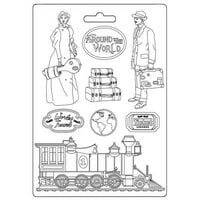 Stamperia - Around The World Collection - Moulds - Train