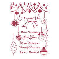 Stamperia - Christmas Patchwork Collection - Media Stencils