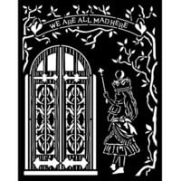 Stamperia - Alice Forever Collection - Media Stencils - Alice door