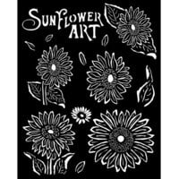 Stamperia - Sunflower Art Collection - Media Stencils - Sunflowers