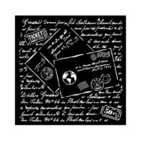 Stamperia - Around The World Collection - Media Stencils - Letters