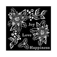 Stamperia - Media Stencils - Christmas Joy, Love, Happiness