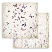 Stamperia - Lavender Collection - 12 x 12 Double Sided Paper - Butterflies