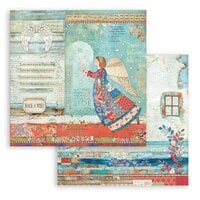 Stamperia - Christmas Patchwork Collection - 12 x 12 Double Sided Paper - Angel