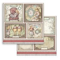 Stamperia - Alice Forever Collection - 12 x 12 Double Sided Paper - Alice Journaling Cards