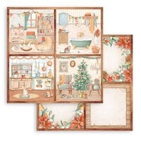 Stamperia - All Around Christmas Collection - 12 x 12 Double Sided Paper - 4 Cards