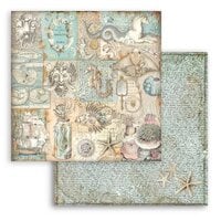 Stamperia - Songs Of The Sea Collection - 12 x 12 Double Sided Paper - Texture