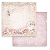 Stamperia - Romance Forever Collection - 12 x 12 Double Sided Paper - Dove