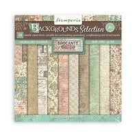Stamperia - Brocante Antiques Collection - Packs - 8 x 8 Paper Pad - Backgrounds