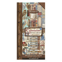 Stamperia - Vintage Library Collection - Collectables - 6 x 12 Paper Pack