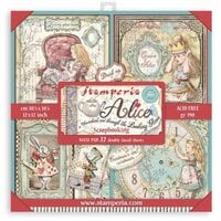 Stamperia - Alice Forever Collection - 12 x 12 Maxi Paper Pad - Alice In Wonderland