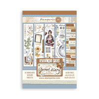 Stamperia - Secret Diary Collection - A5 Washi Pad - 8 Sheets