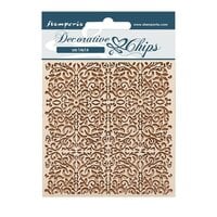Stamperia - Vintage Library Collection - Decorative Chips - Pattern