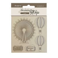 Stamperia - Around The World Collection - Decorative Chips - Balloons