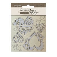 Stamperia - Blue Land Collection - Decorative Chips - Memories