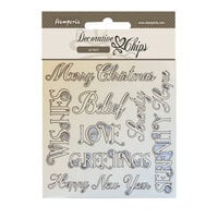 Stamperia - Decorative Chips - Christmas Writings