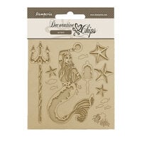 Stamperia - Songs Of The Sea Collection - Decorative Chips- Mermaid