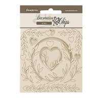 Stamperia - Romance Forever Collection - Decorative Chips - Hearts
