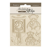Stamperia - Brocante Antiques Collection - Decorative Chips - Teddy Bear