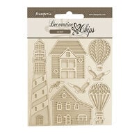 Stamperia - Sea Land Collection - Decorative Chips - Lighthouse