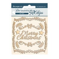 Stamperia - Pink Christmas Collection - Decorative Chips - Frames