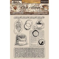 Stamperia - Coffee And Chocolate Collection - Acrylic Stamps - Coffee Elements