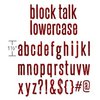 Sizzix - Tim Holtz - Alterations Collection - Bigz XL Alphabet Die - Block Talk Lowercase