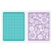 Sizzix - Textured Impressions - Embossing Folders - Sweet Dots and Florals Set