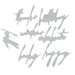 Sizzix - Tim Holtz - Alterations Collection - Thinlits Die - Handwritten Celebrate