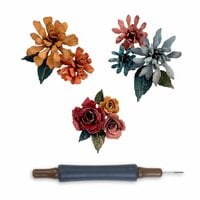 Sizzix - Tim Holtz - Alterations Collection - Thinlits Dies - Tiny Tattered Florals