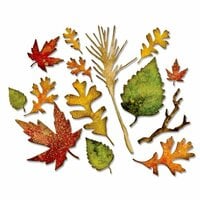 Sizzix - Tim Holtz - Alterations Collection - Thinlits Dies - Fall Foliage