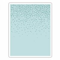 Sizzix - Tim Holtz - Alterations Collection - Christmas - Texture Fades - Embossing Folder - Snowfall and Speckles