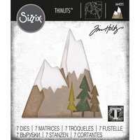 Sizzix - Tim Holtz - Thinlits Dies - Alpine