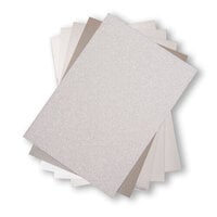 Sizzix - Surfacez Collection - 8.25 x 11.75 - Opulent Cardstock Pack - Silver - 50 Pack