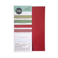 Sizzix - Surfacez Collection - 8 x 11.5 - Pearl and Glitter Cardstock Pack - Festive Colors - 60 Pack