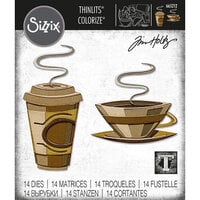 Sizzix - Tim Holtz - Thinlits Dies - Cafe Colorize