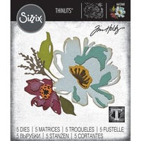 Sizzix - Tim Holtz - Thinlits Dies - Brushstroke Flowers No. 03