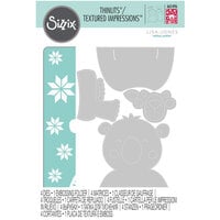 Sizzix - Thinlits Dies with Textured Impressions Embossing Folder - Cozy Bear