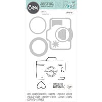 Sizzix - Framelits Dies with Clear Acrylic Stamp Set - Memory Maker