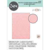 Sizzix - Multi-Level Textured Impressions - Embossing Folder - Fan Tiles