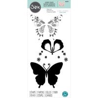 Sizzix - Clear Acrylic Stamps - Layered Decorated Butterfly