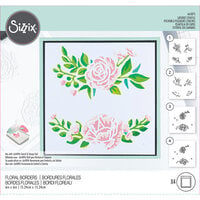 Sizzix - Layered Stencils - Floral Borders