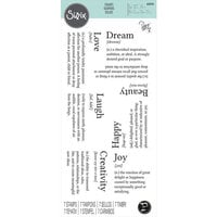 Sizzix - Clear Acrylic Stamps - Dictionary Definitions