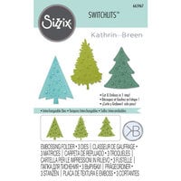 Sizzix - Christmas - Switchlits - Embossing Folder - Festive Trees