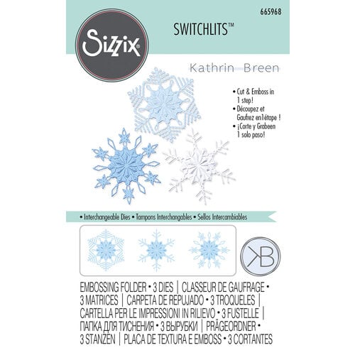 Sizzix Switchlits Embossing Folder Winter Snowflakes (665968) – Everything  Mixed Media